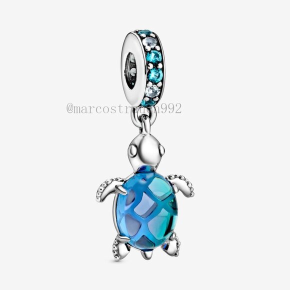 Pandora Murano Glass Turtle Charm - Picture 1 of 4